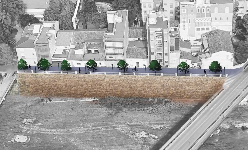 ’Ajuntament de Picanya ha presentat al Ministeri de Transports i Mobilitat Sostenible un projecte integral valorat en 2.849.228 euros per a la construcció d’un mur de contenció en el barranc del Poyo i un passeig per a vianants i ciclistes entre el carrer del Sol i el carrer València. Segons explica el consistori, l’objectiu és reforçar la seguretat de les cases pròximes, millorar la circulació de l’aigua en cas de noves riuades i, al mateix temps, generar un nou espai públic que connectarà amb la ciutat a través d’un corredor verd. El passeig es projecta entre la passarel·la María Cambrils, destruïda per la riuada del 29 d’octubre, i el pont del carrer València, també arrasat aquell dia. L’actuació inclou la creació d’un itinerari accessible per a vianants, amb zones enjardinades a l’entorn dels edificis del carrer Corts Valencianes, els fonaments dels quals van quedar greument amenaçats per la crescuda. Finançament compartit La memòria tècnica planteja que una part de la despesa siga assumida per la Confederació Hidrogràfica del Xúquer (CHJ), mentre que la resta es cobriria amb el fons de reconstrucció aprovat pel Govern d’Espanya després de la DANA. En este moment, el projecte es troba pendent del vistiplau del Govern central, per la qual cosa la quantitat final podria ajustar-se respecte al pressupost inicial.