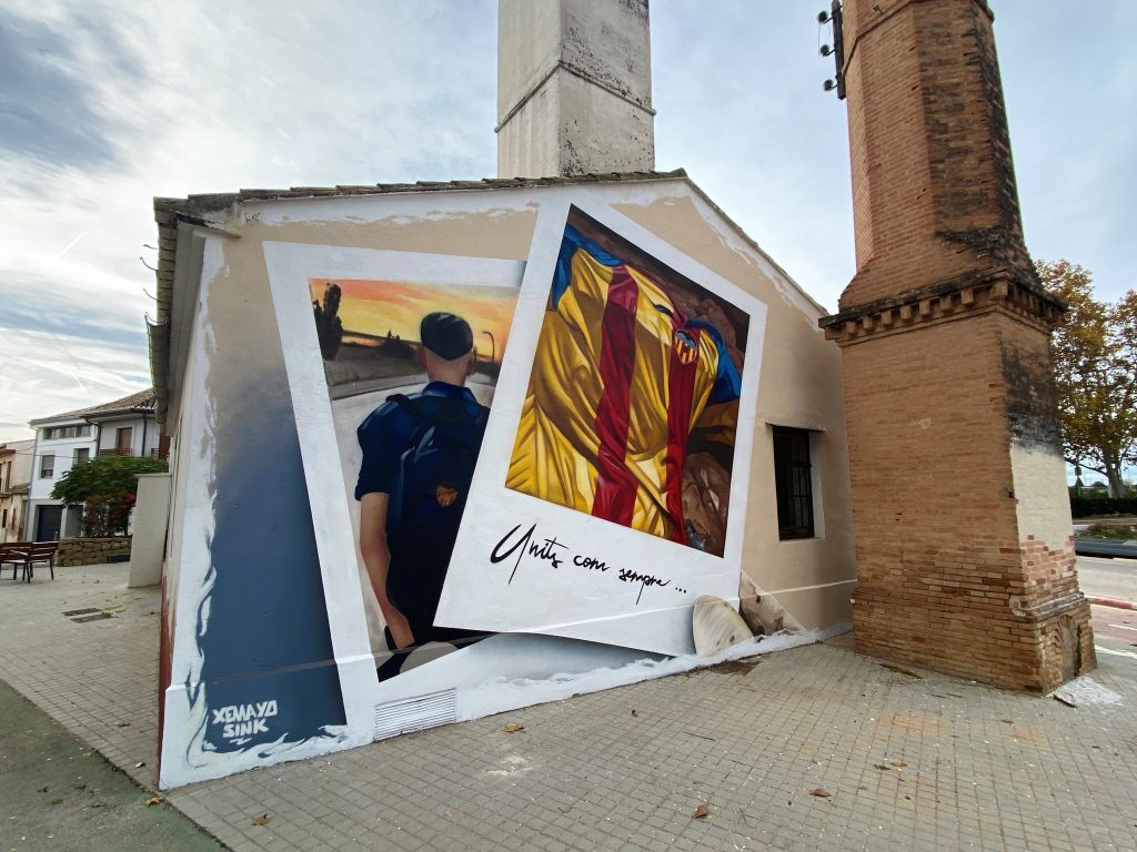 mural Picanya DANA Fundació Valencia CF