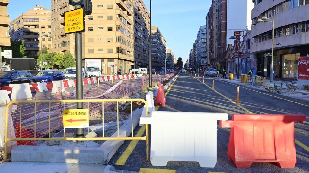 València finalitza la primera fase de les obres de reurbanització de les avingudes Pérez Galdós-Giorgeta