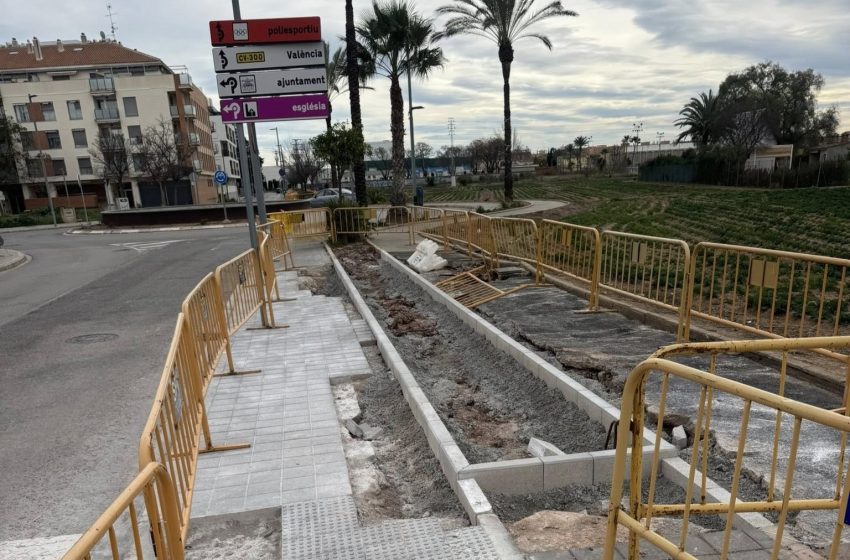  Foios inverteix 187.000 euros en la renovació de la Ronda Sud per a millorar l’accessibilitat i la seguretat