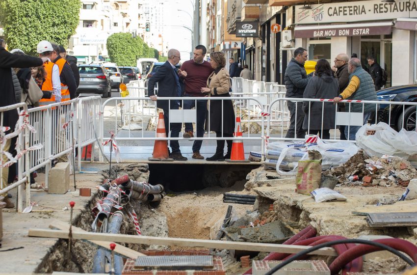  La Diputació finança amb 1,7 milions les obres del clavegueram del Camí Nou de Benetússer