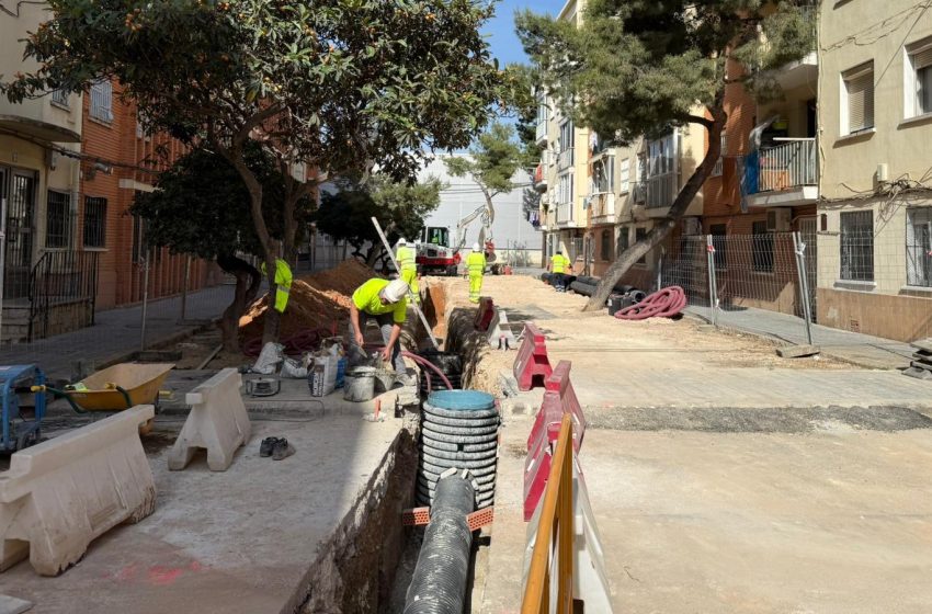  L’Ajuntament de València renova el clavegueram de set carrers del barri de la Fontsanta