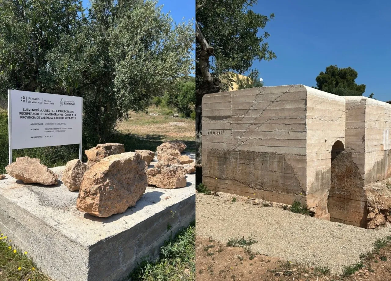 Recuperat a Rafelbunyol un niu de metralladora de la Guerra Civil per a la seua museïtzació i posada en valor patrimonial