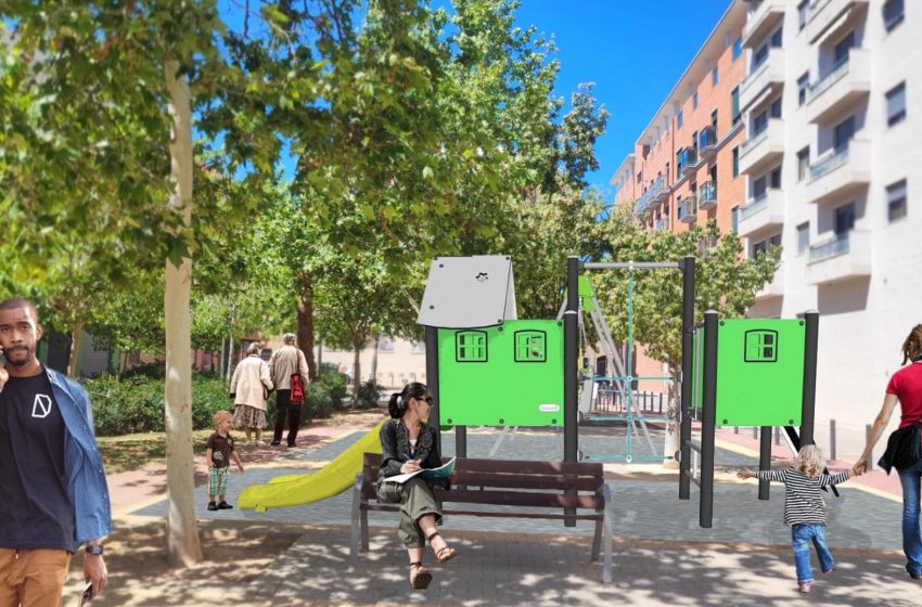  València remodela el jardí de la plaça dels Portadors de la Verge de Pinedo i amplia la zona infantil