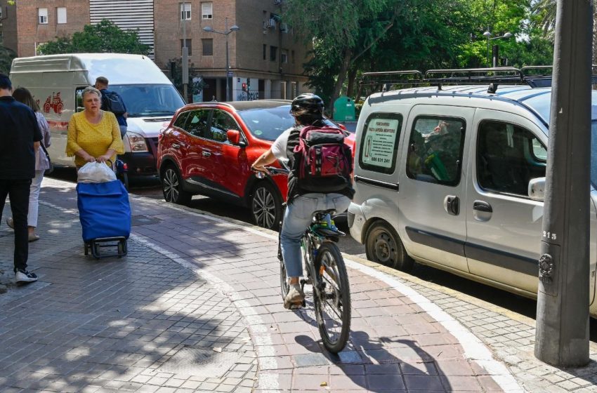  València licita el carril bici de l’avinguda de la Plata que baixarà de la vorera per a mès seguretat