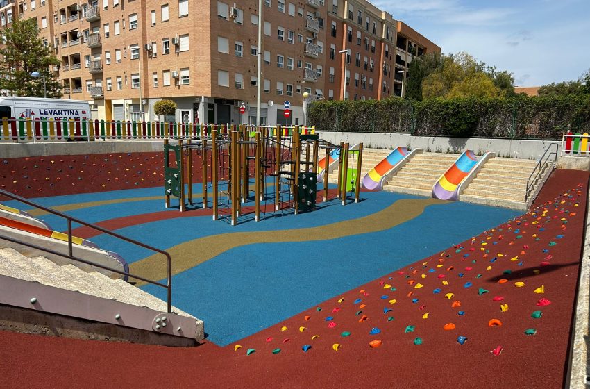  Foios finalitza les obres del parc de la plaça Mediterrani, proposta guanyadora dels Pressupostos Participatius 2025