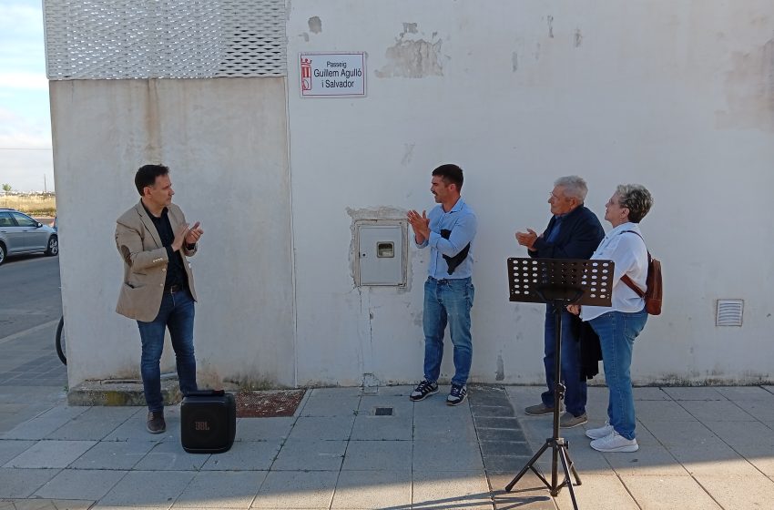  Foios inaugura el passeig dedicat al jove assassinat Guillem Agulló i Salvador
