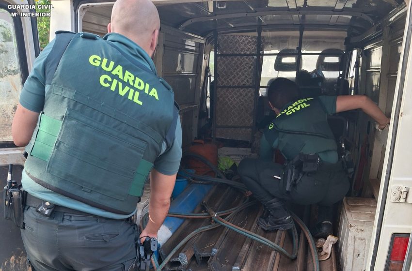  La Guàrdia Civil deté a dos homes pel robatori de material ferroviari a Silla