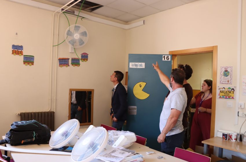  Burjassot instal·la més de 200 ventiladors en els centres educatius del municipi