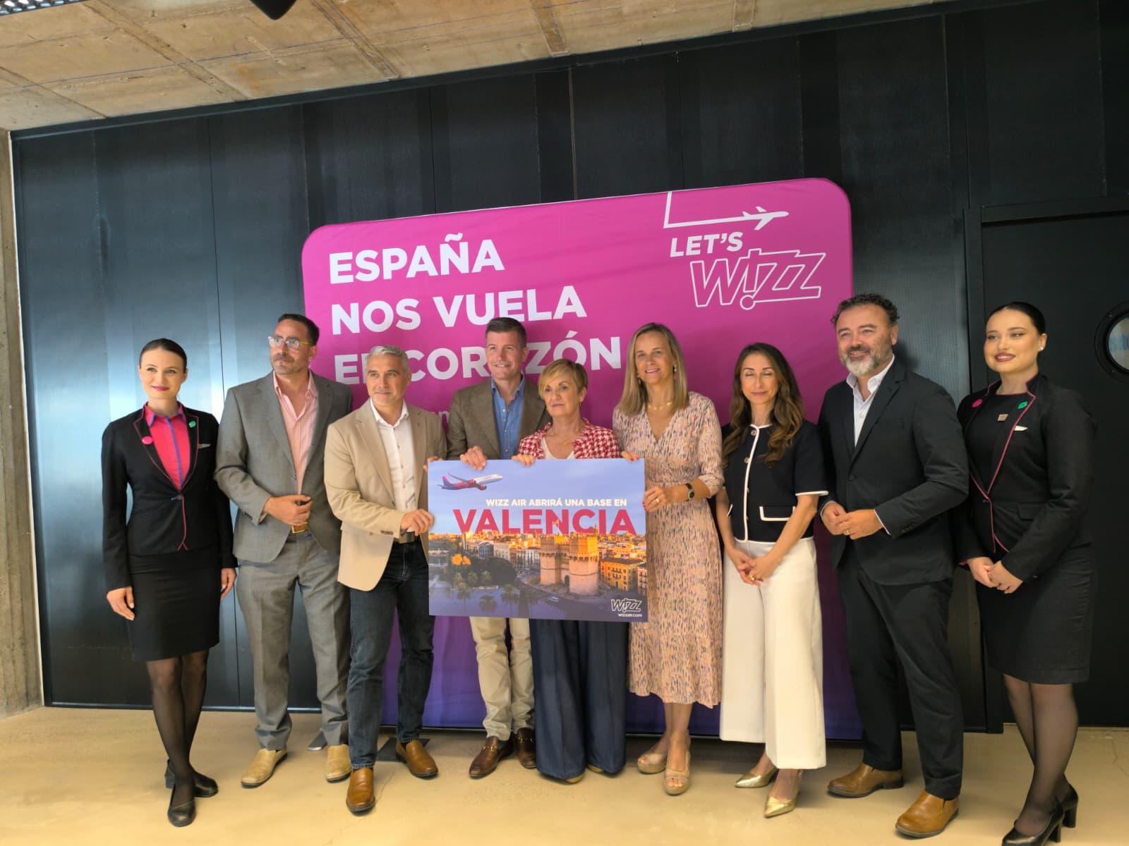 Wizz Air tria València per a obrir una nova base operativa amb dos avions permanents i l'estrena de set rutes