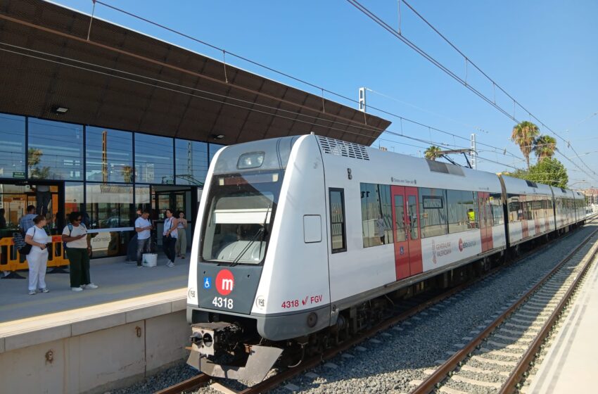  Metrovalencia arriba als 8,1 milions de viatges en juny, un any després de la plena restitució de la Línia 1
