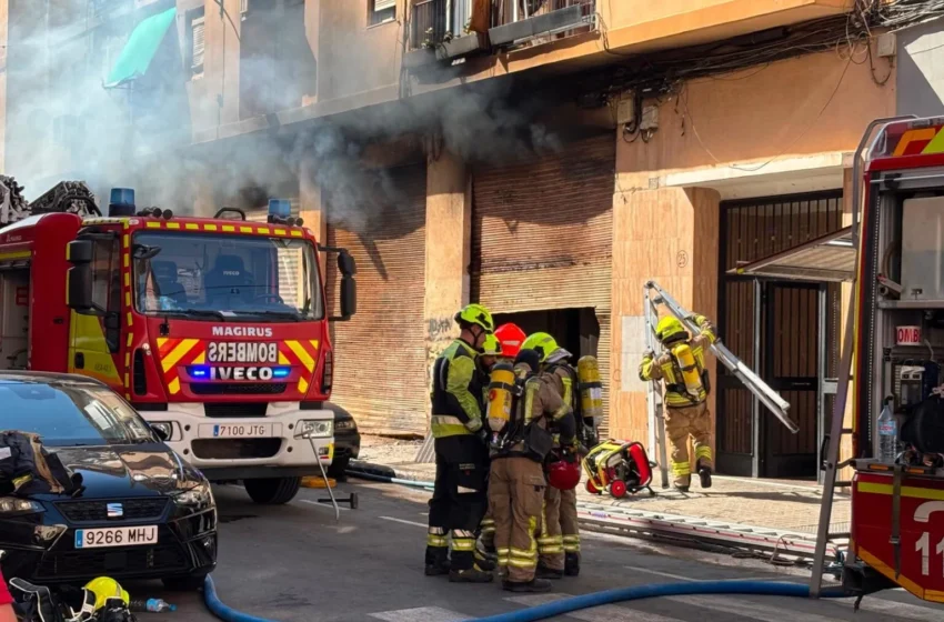  Quatre operaris detinguts per l’incendi dels baixos de l’edifici del carrer Picayo de València