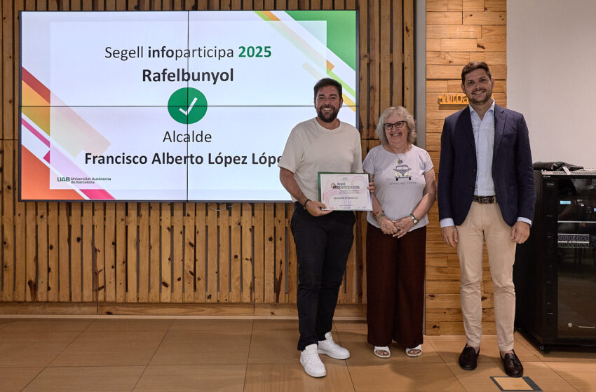  El Segell InfoParticipa reconeix per quarta vegada la transperència de Rafelbunyol