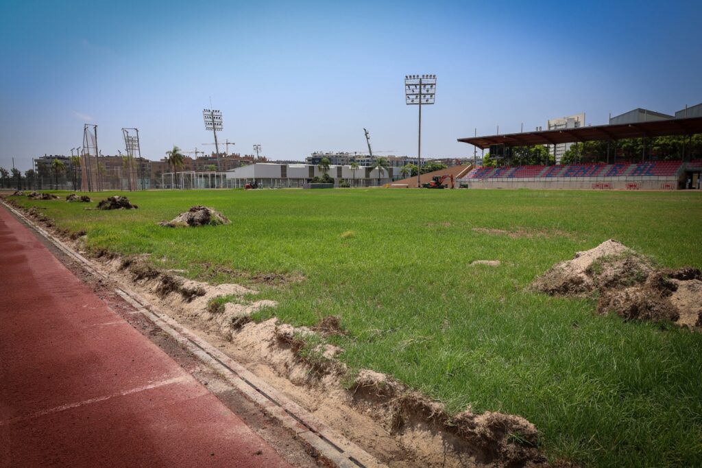 renovació pista atletisme Parc Central Torrent