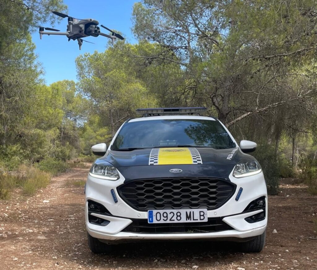 Vigilancia con drones de la Policia Local de Paterna en la Vallesa