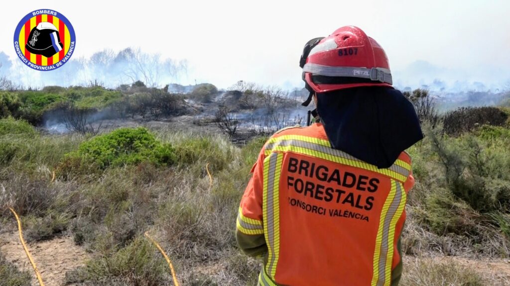 bomberos incendio el saler