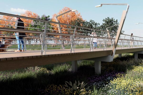 Imagen proyecto remodelación nueva pasarela entre Santa Rita y Fuente del Jarro