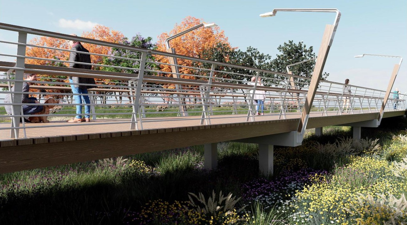 Imagen proyecto remodelación nueva pasarela entre Santa Rita y Fuente del Jarro