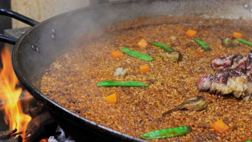 paella a leña