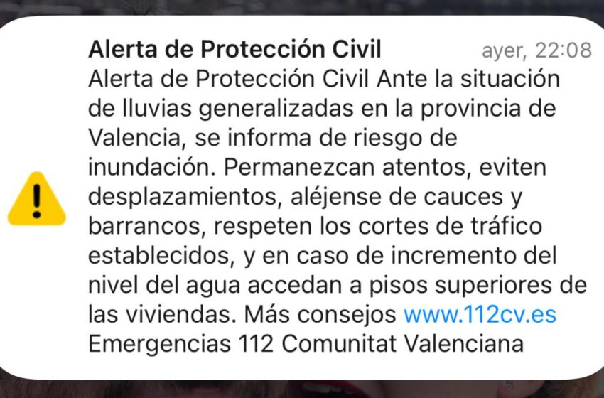  Les víctimes de la DANA exigixen explicacions pel retard de l’ES-Alert: «No volem altre 29 d’octubre»