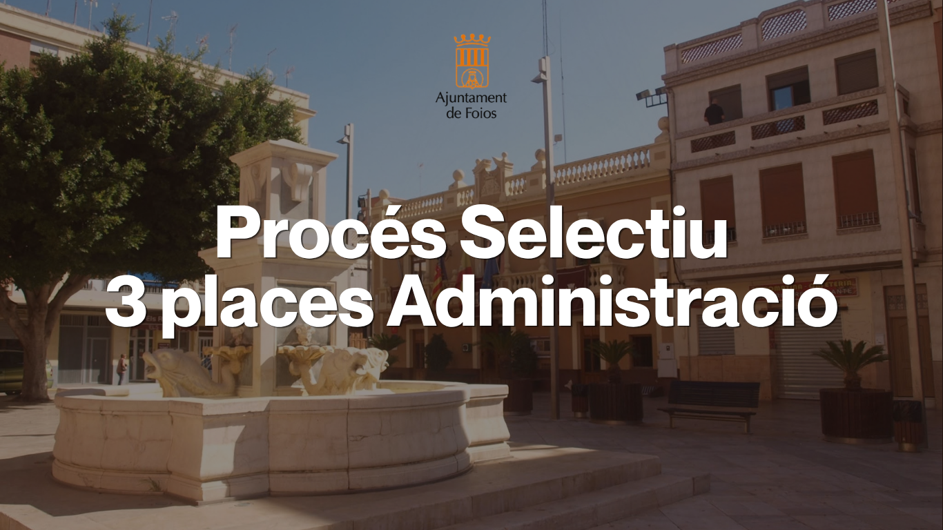 foios proces selectiu admin