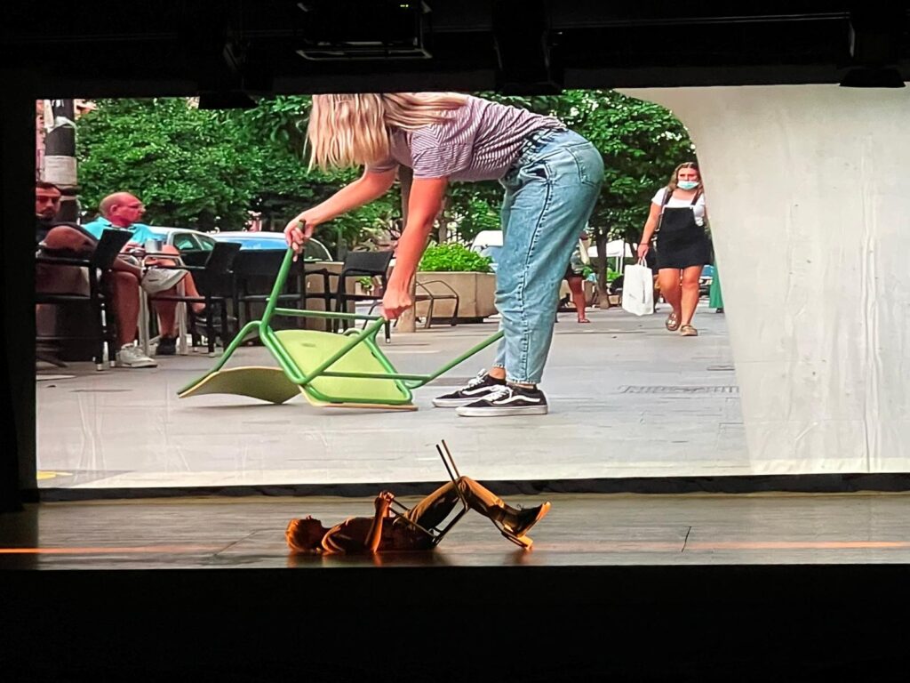Cadira verda en el Teatre Rialto