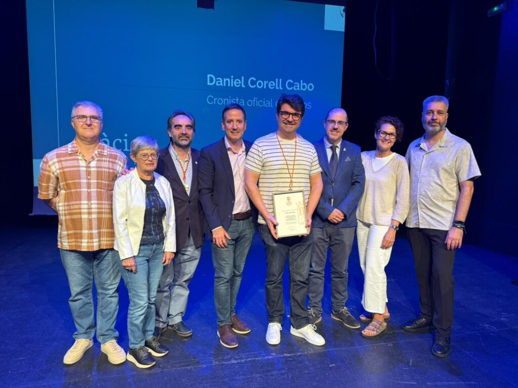 Acte de nomenament de Dani Corell, el cronista oficial de Foios